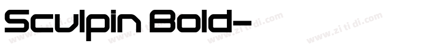 Sculpin Bold字体转换